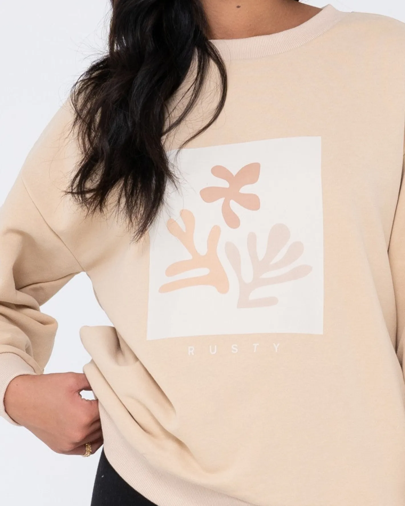 Discount Atoll Oversize Crew Fleece Womens Hoodies & Fleece