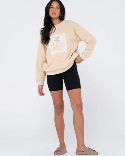 Discount Atoll Oversize Crew Fleece Womens Hoodies & Fleece