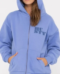 Clearance Code Oversize Zip Hooded Fleece Womens Hoodies & Fleece