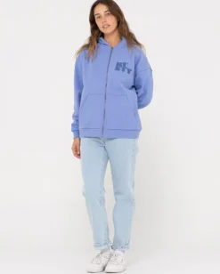 Clearance Code Oversize Zip Hooded Fleece Womens Hoodies & Fleece