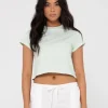 Cheap Essentials Classic Crop Tee Womens Tees & Tanks