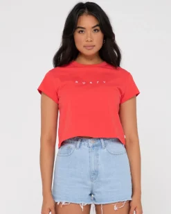 New Essentials Classic Crop Tee Womens Tees & Tanks