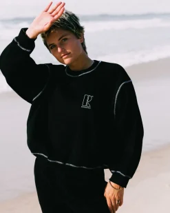 Shop Fortitude Oversize Crew Fleece Womens Hoodies & Fleece