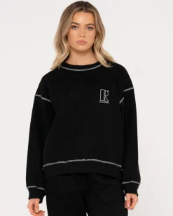 Shop Fortitude Oversize Crew Fleece Womens Hoodies & Fleece