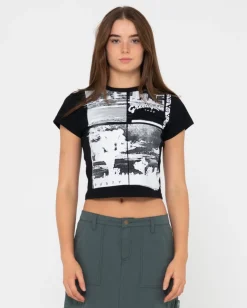 Flash Sale Greetings Skimmer Graphic Baby Tee Womens Graphic Tees