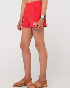 Clearance Line Fleece Short Girls Kids Bottoms