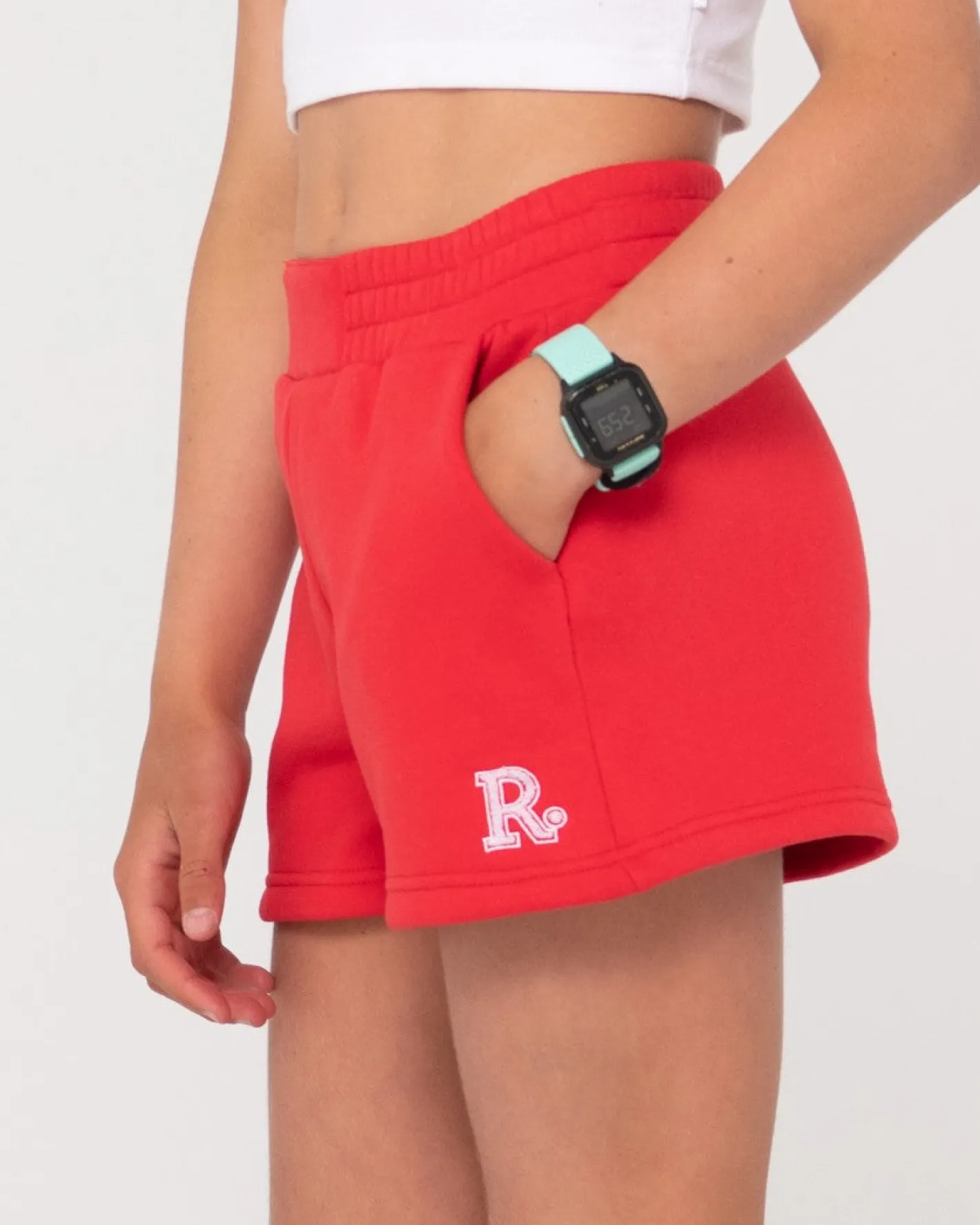 Clearance Line Fleece Short Girls Kids Bottoms