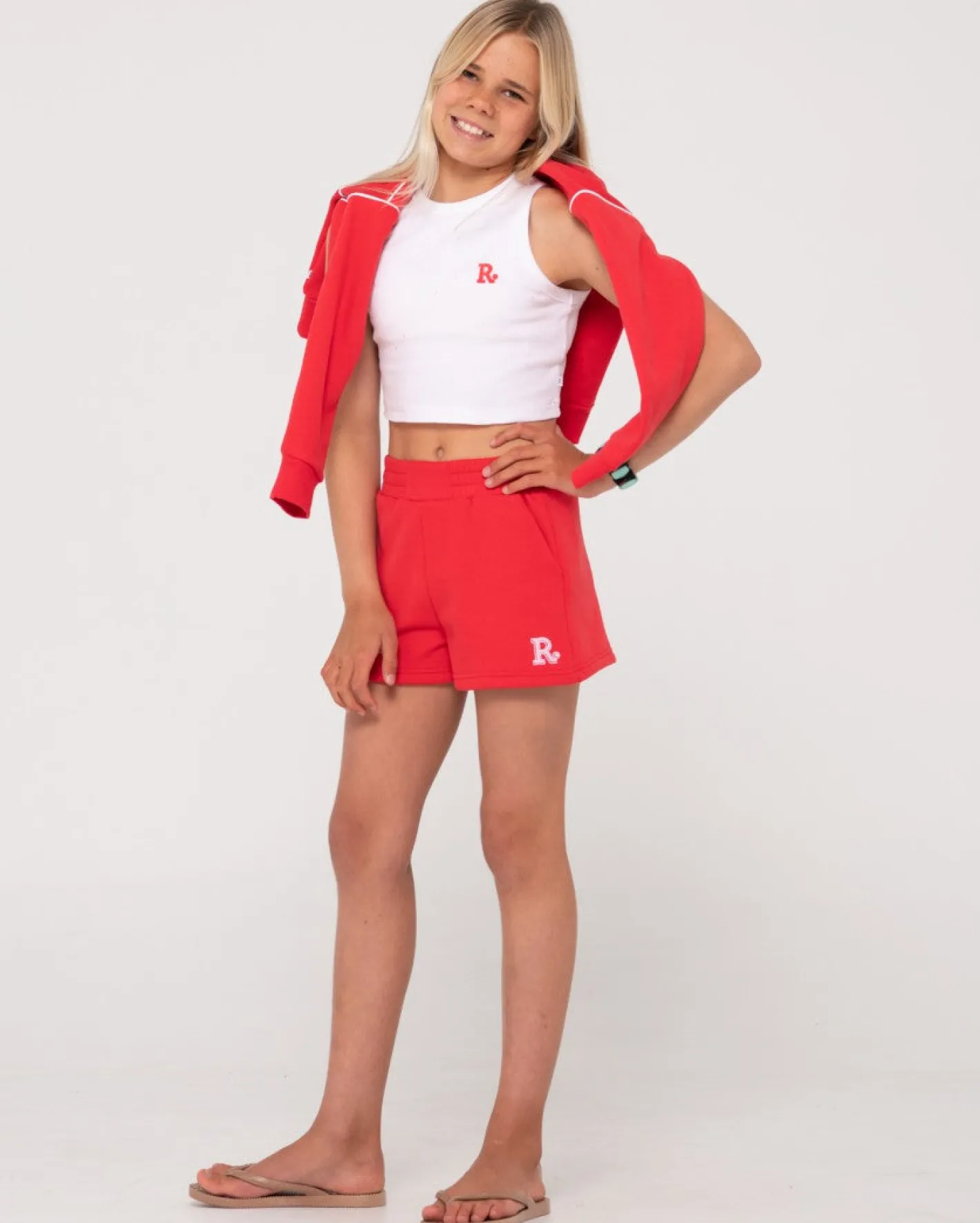 Clearance Line Fleece Short Girls Kids Bottoms