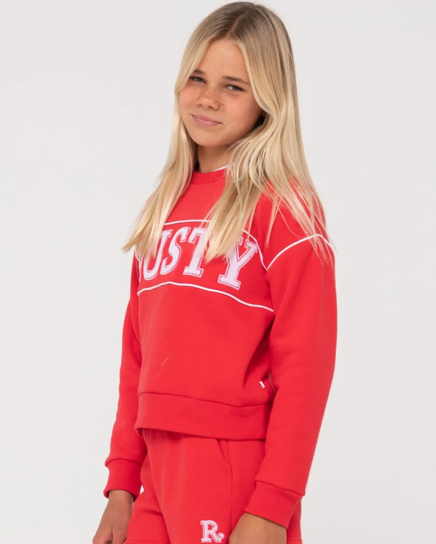 Discount Line Oversize Crew Fleece Girls Kids Tops