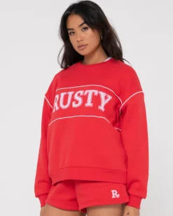 Outlet Line Oversize Crew Fleece Womens Hoodies & Fleece