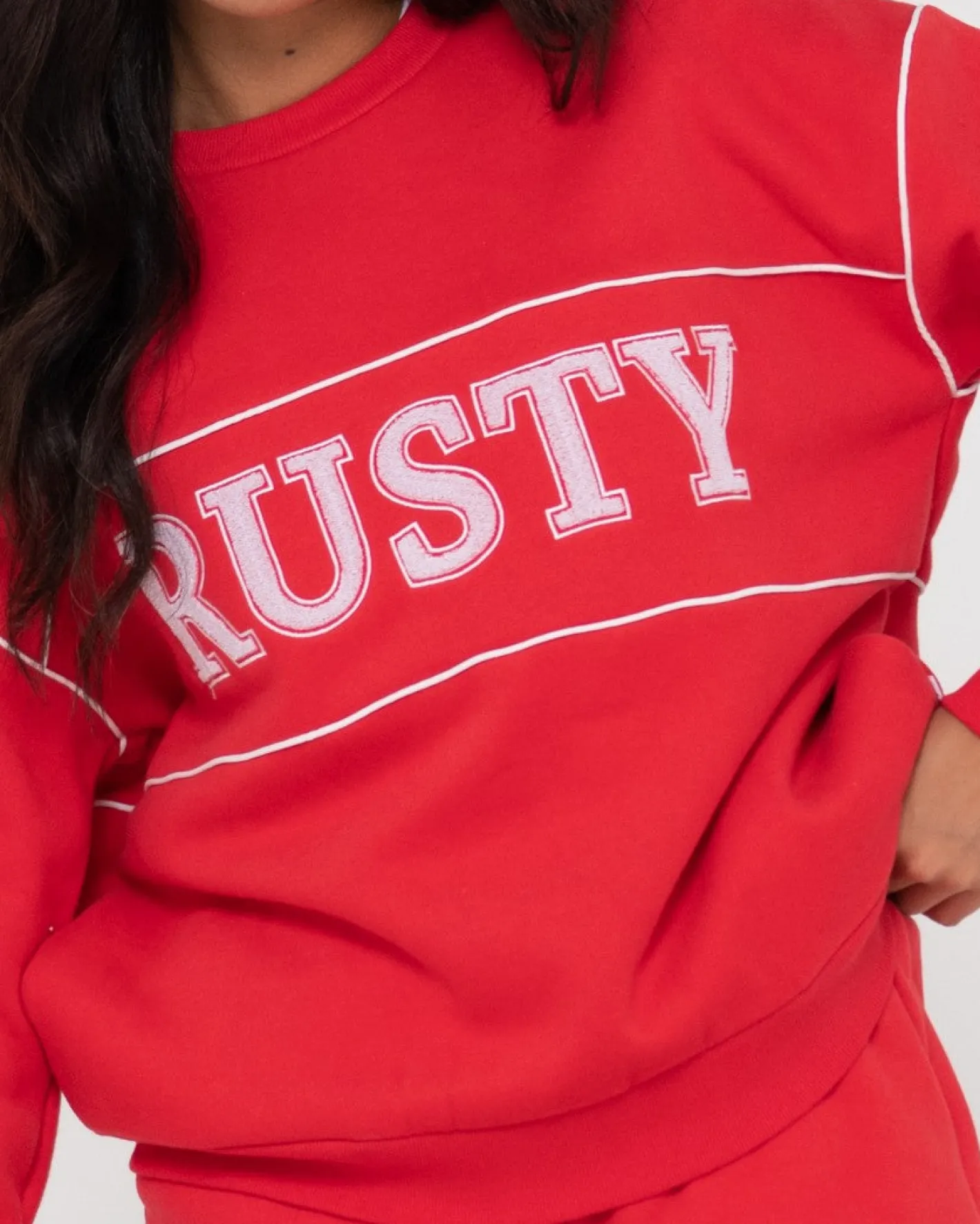 Outlet Line Oversize Crew Fleece Womens Hoodies & Fleece