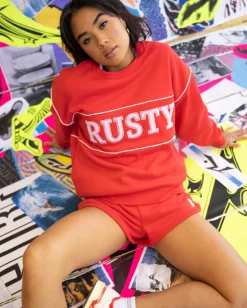 Outlet Line Oversize Crew Fleece Womens Hoodies & Fleece