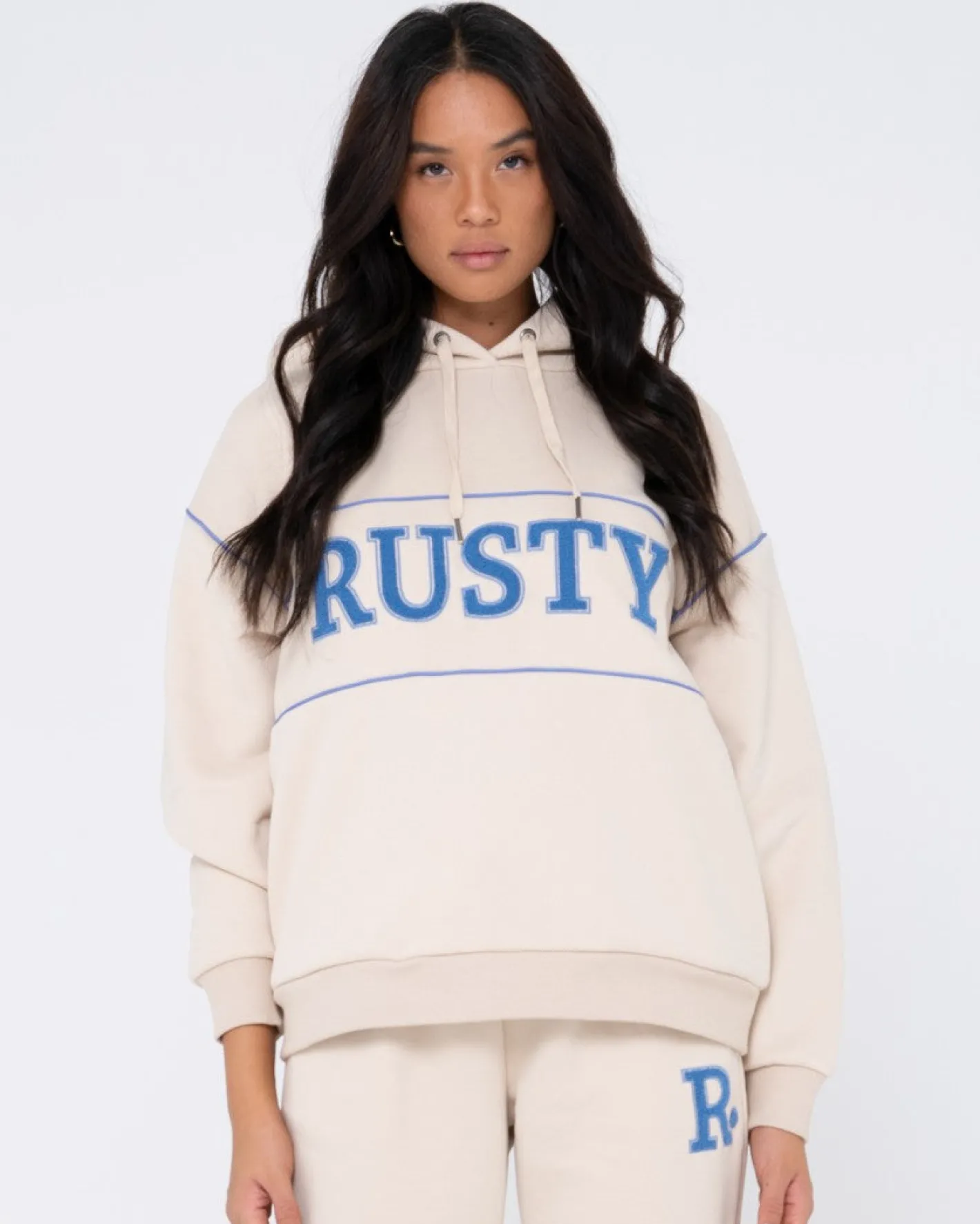 Online Line Oversize Hooded Fleece Womens Hoodies & Fleece