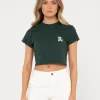 Flash Sale Line Short Sleeve Baby Tee Womens Tees & Tanks