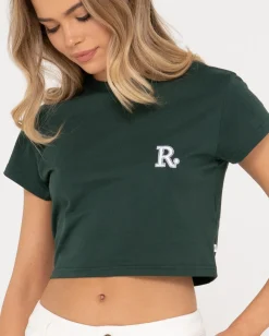 Flash Sale Line Short Sleeve Baby Tee Womens Tees & Tanks