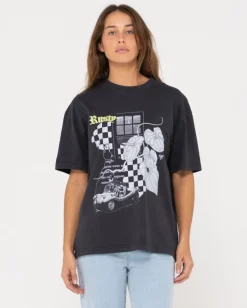 Cheap Nightlight Oversize Graphic Tee Womens Graphic Tees