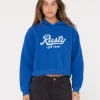 Flash Sale Old School Graphic Cropped Fleece Womens Hoodies & Fleece