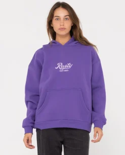Shop Old School Graphic Oversize Fleece Womens Hoodies & Fleece