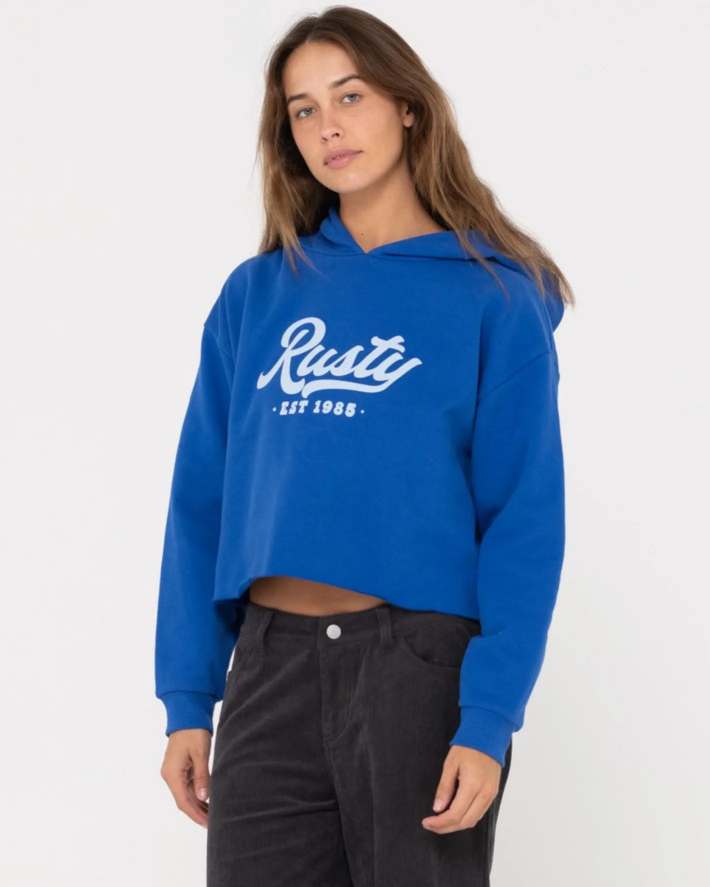 Flash Sale Old School Graphic Cropped Fleece Womens Hoodies & Fleece