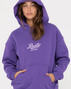 Shop Old School Graphic Oversize Fleece Womens Hoodies & Fleece