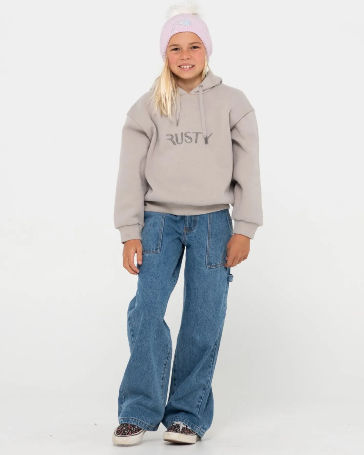 Cheap Signature Hooded Fleece Girls Kids Tops
