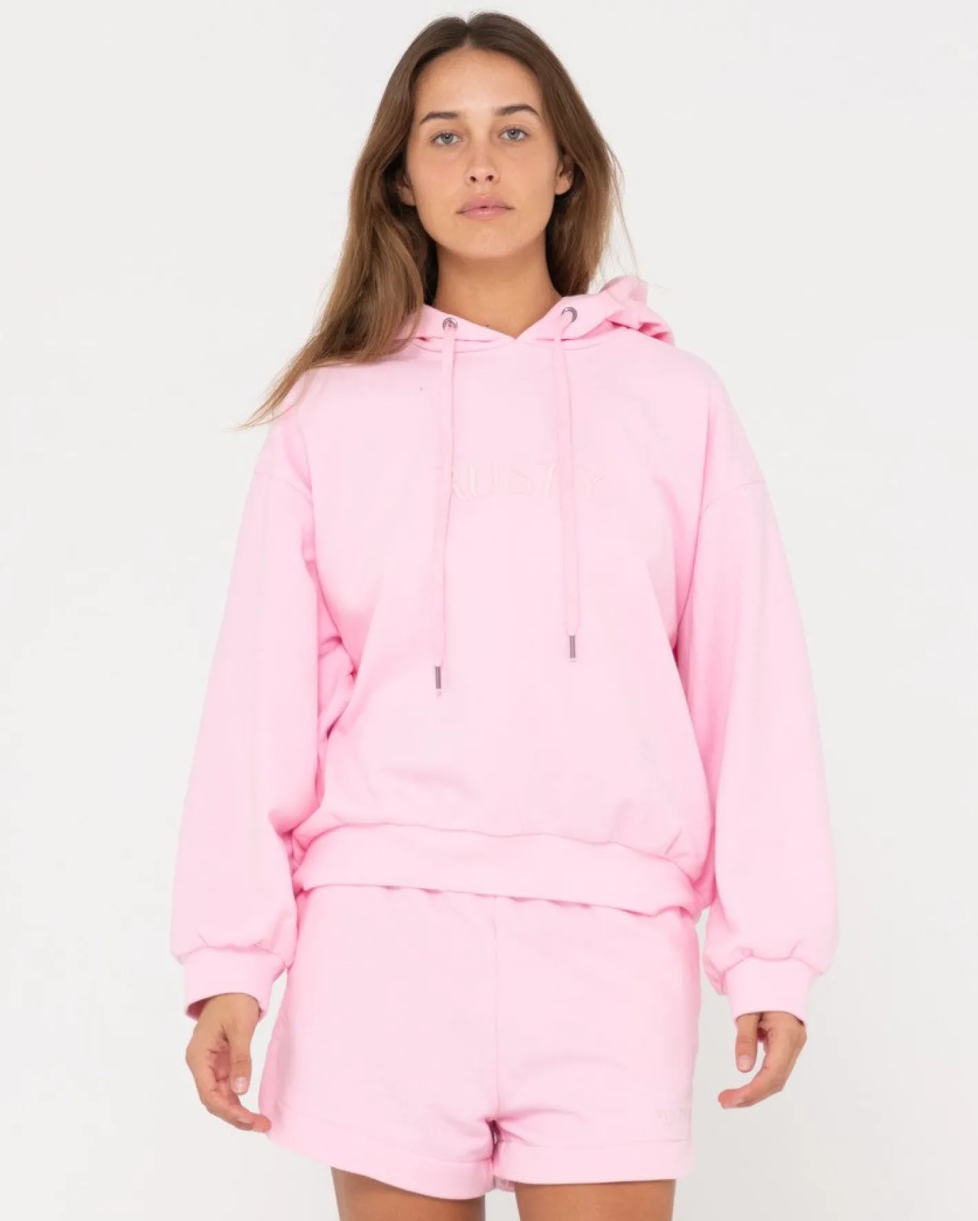 Store Signature Oversize Hooded Fleece Womens Hoodies & Fleece