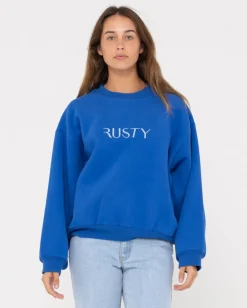 Cheap Signature Oversize Crew Fleece Womens Hoodies & Fleece