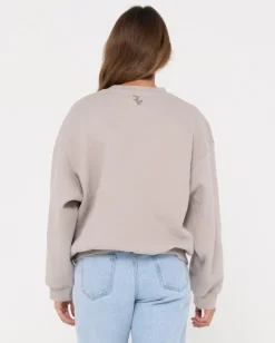 New Signature Oversize Crew Fleece Womens Hoodies & Fleece