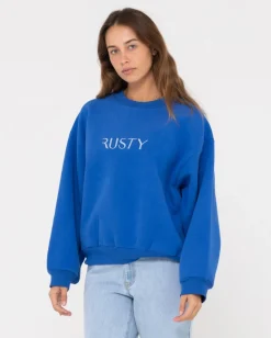 Cheap Signature Oversize Crew Fleece Womens Hoodies & Fleece