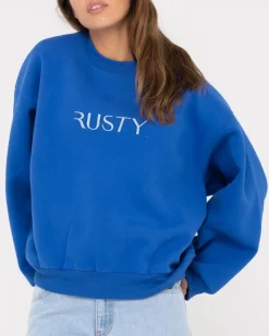 Cheap Signature Oversize Crew Fleece Womens Hoodies & Fleece
