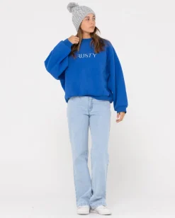 Cheap Signature Oversize Crew Fleece Womens Hoodies & Fleece