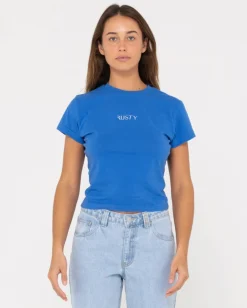 Outlet Signature Skimmer Baby Tee Womens Tees & Tanks