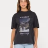 Discount Studio Oversize Graphic Tee Womens Tees & Tanks