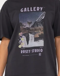 Discount Studio Oversize Graphic Tee Womens Tees & Tanks