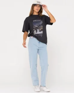 Discount Studio Oversize Graphic Tee Womens Tees & Tanks