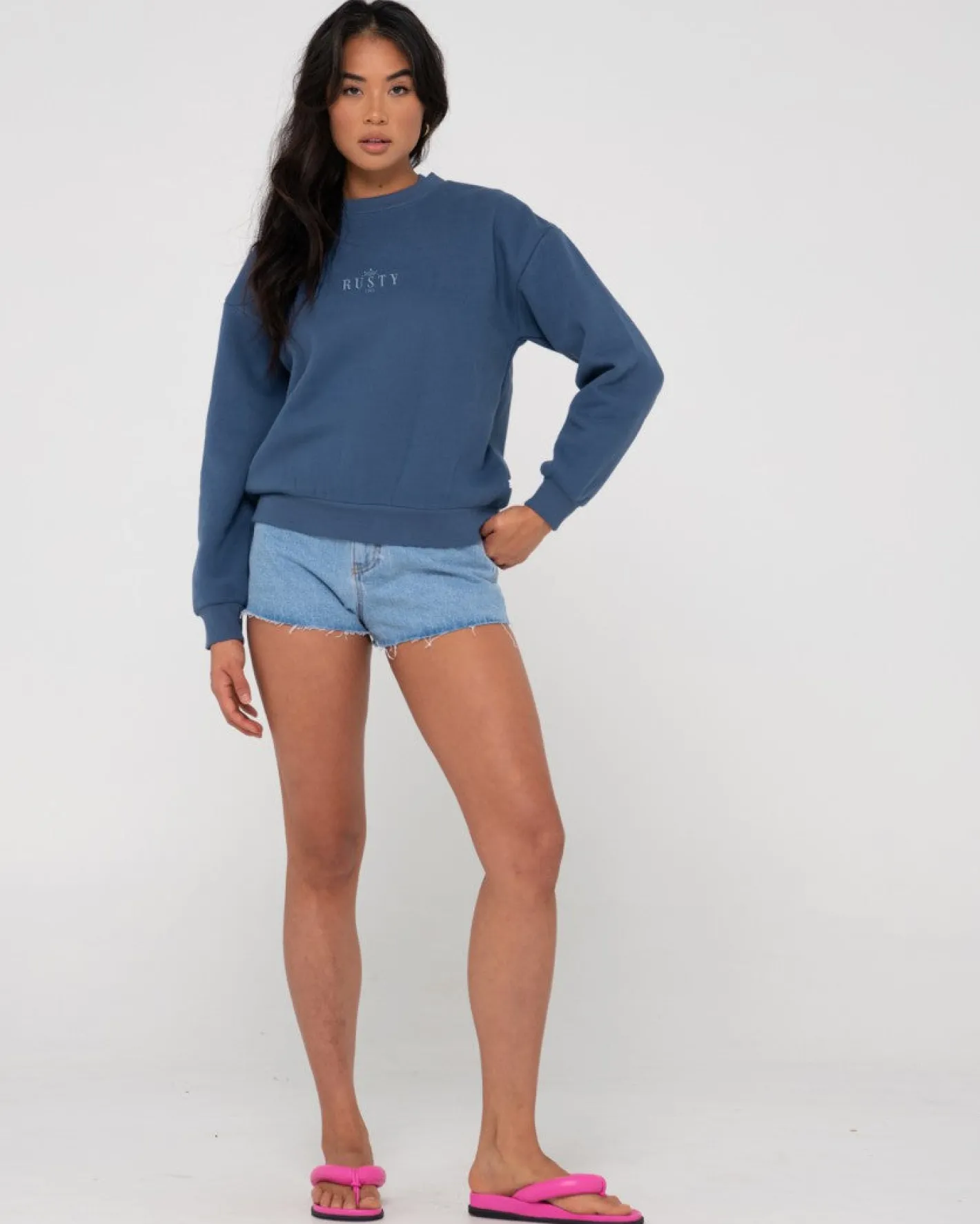 Cheap Sunrise Relaxed Crew Fleece Womens Hoodies & Fleece
