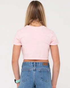 Shop Sunset Baby Tee Girls Kids Tops