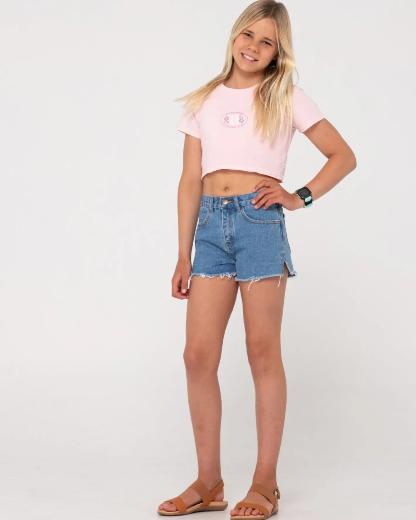 Shop Sunset Baby Tee Girls Kids Tops