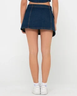 Store Ryley Low Rise Cargo Denim Mini Skirt Womens Skirts