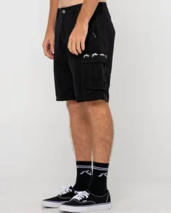 Flash Sale Safari Vintage Wash Cargo Short Mens Shorts