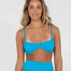 Clearance Sandalwood Textured Balconette Bikini Top Womens Bikinis