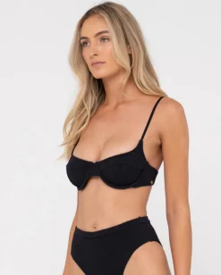 Best Sale Sandalwood Textured Balconette Bikini Top Womens Bikinis
