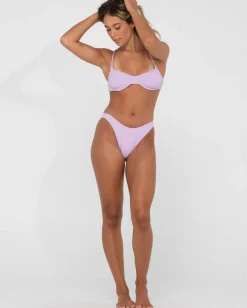 Outlet Sandalwood Textured Balconette Bikini Top Womens Bikinis