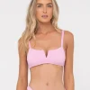 Hot Sandalwood Textured Bralette Bikini Top Womens Bikini Tops