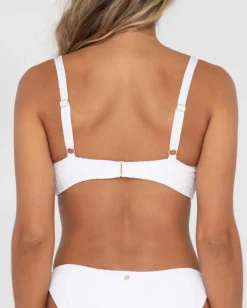 Clearance Sandalwood Textured Bralette Bikini Top Womens Bikinis
