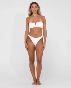 Clearance Sandalwood Textured Bralette Bikini Top Womens Bikinis