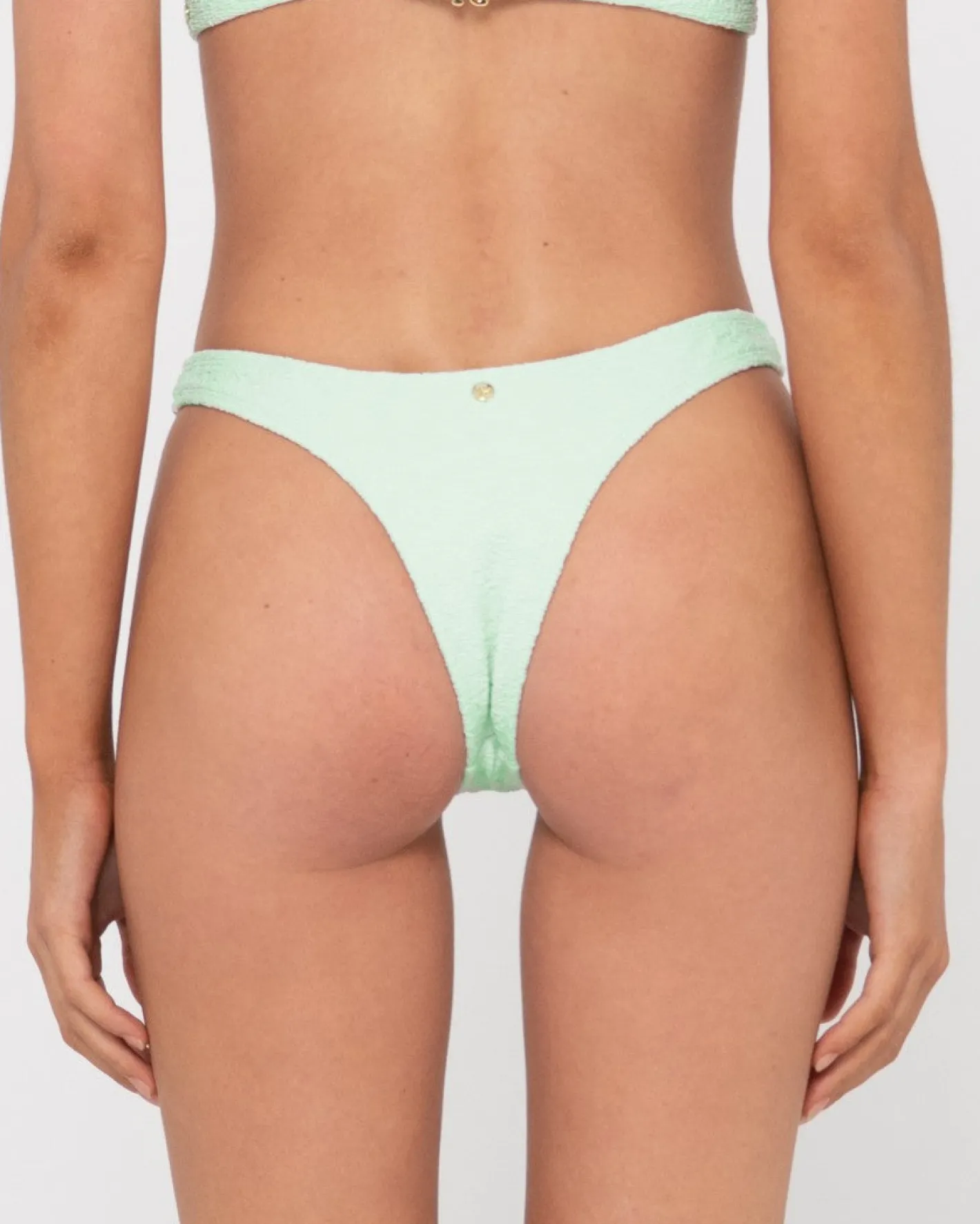 Fashion Sandalwood Textured Brazilian Bikini Bottom Womens Bikinis