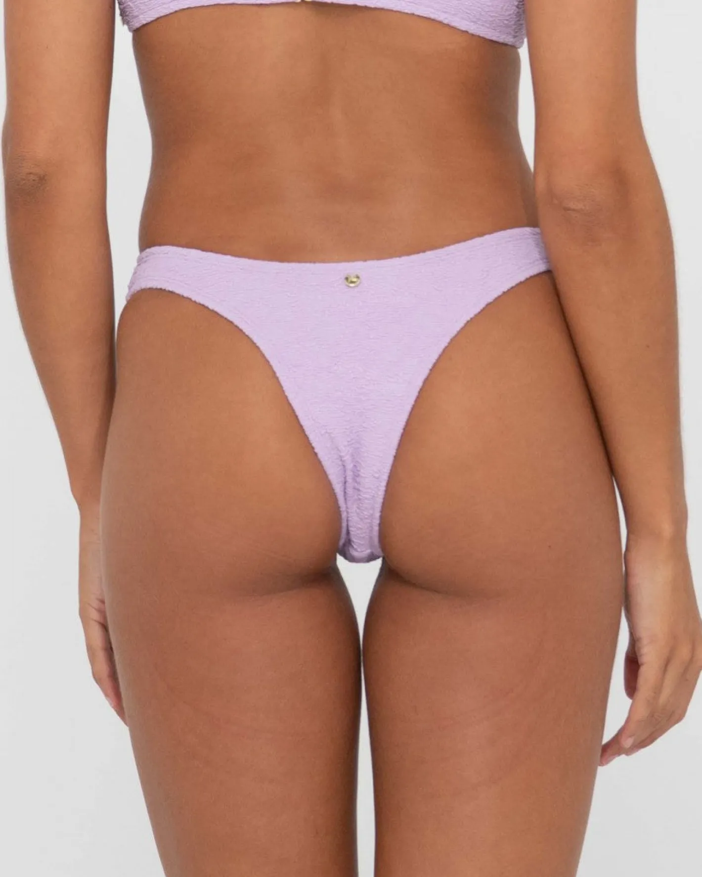 Clearance Sandalwood Textured Brazilian Bikini Bottom Womens Bikinis