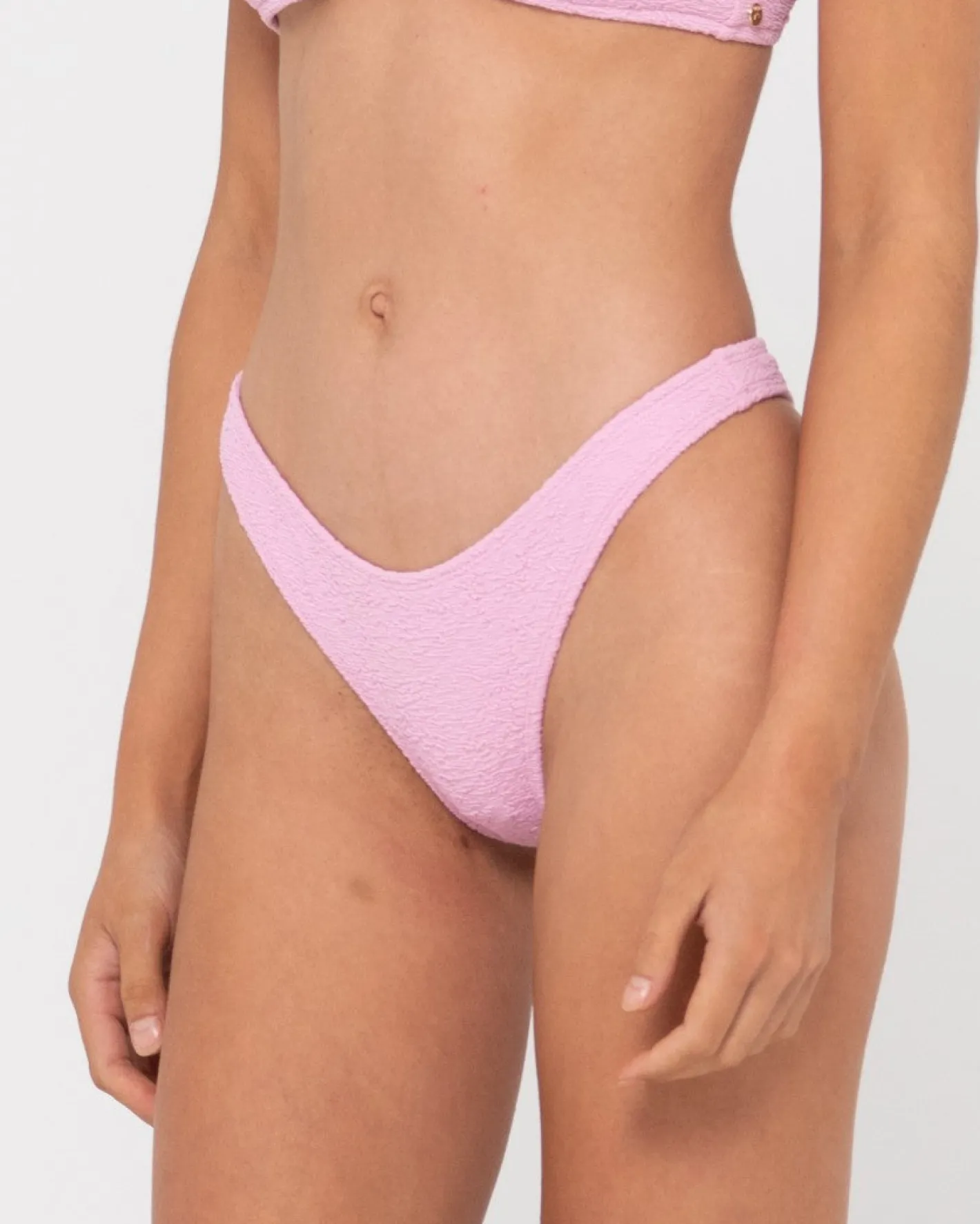 Flash Sale Sandalwood Textured Brazilian Bikini Bottom Womens Bikinis