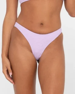 Clearance Sandalwood Textured Brazilian Bikini Bottom Womens Bikini Bottoms